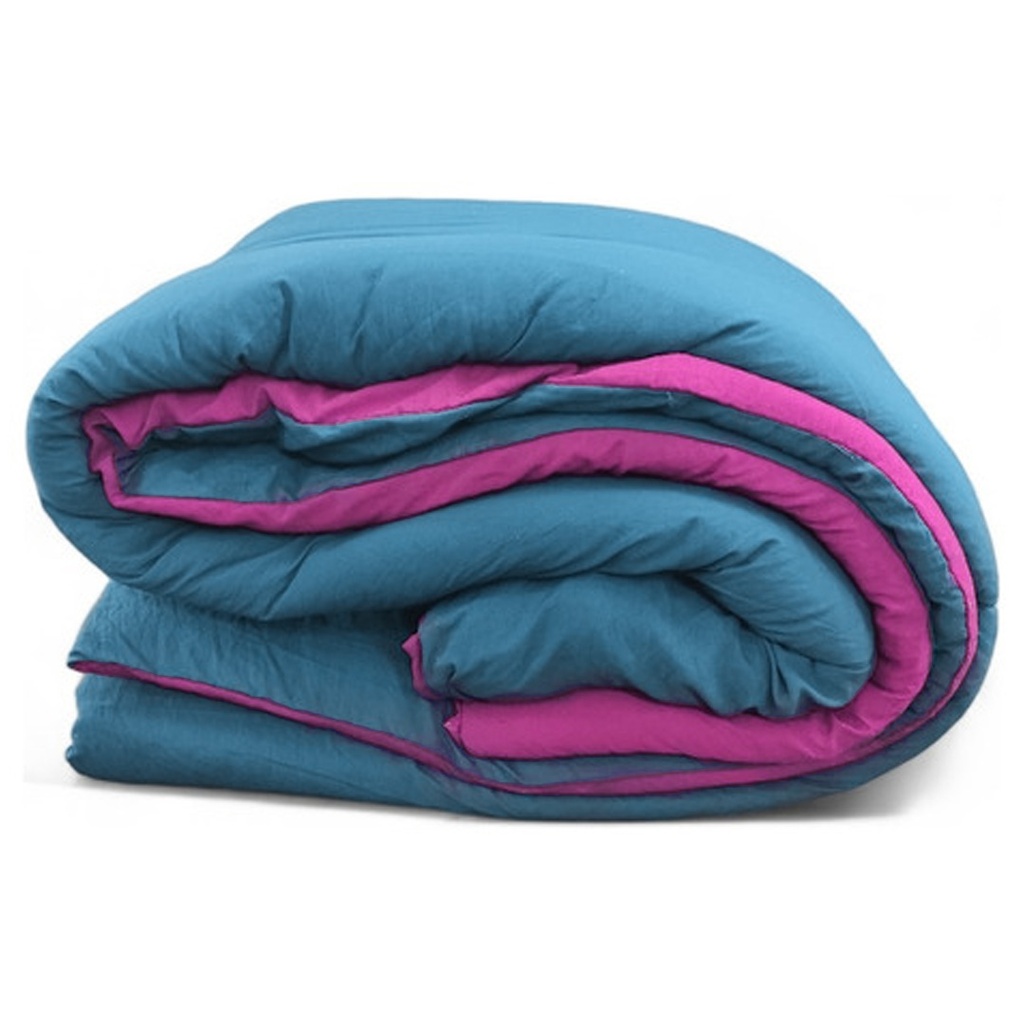 Acolchado Mobili Reversible Twin fucsia cel