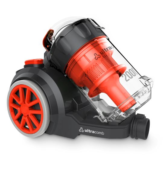Aspiradora 2000W 3.5lts AS-4228 Ultracomb - neg/roja