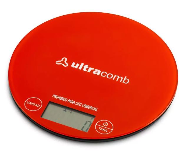 Balanza de cocina 3kg BL-6001 Ultracomb - rojo