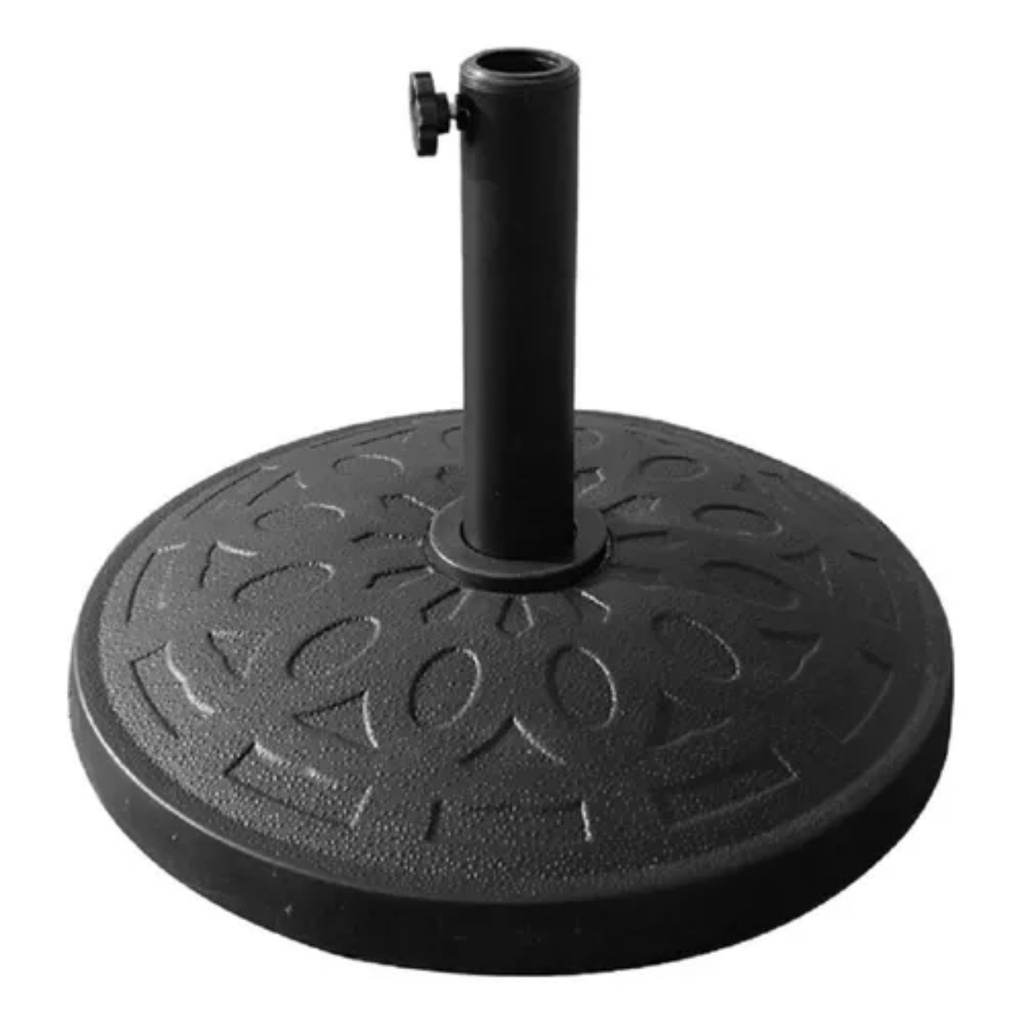 Base redonda p/sombrilla 15kg Kushiro - negro
