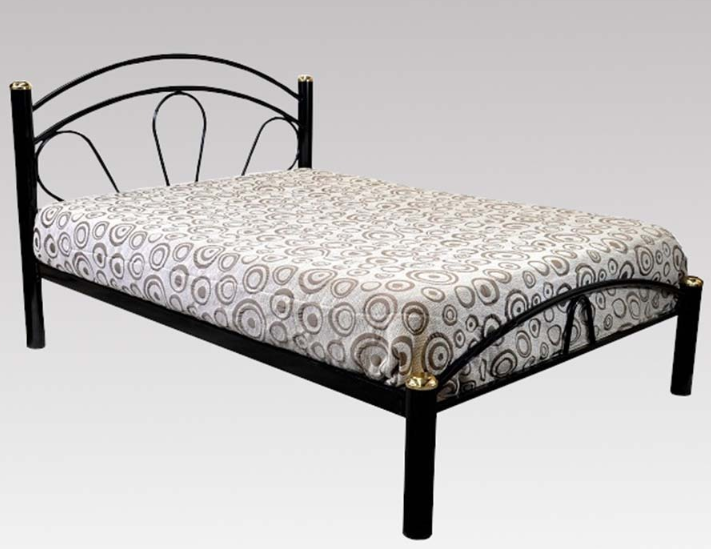 Cama Rina Doble Arco 2 1/2plaza negro