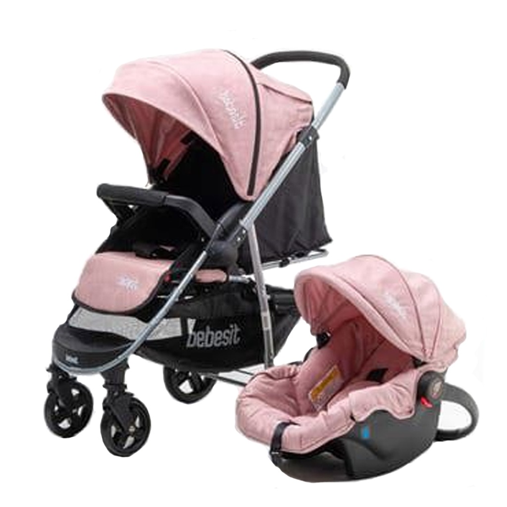 Coche BB travel systm 1390TS-F Bebesit - rosado
