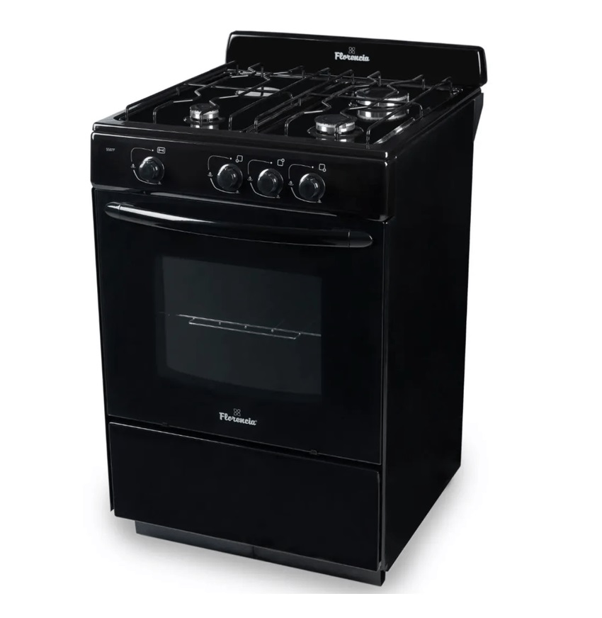 Cocina gas 3H Flor 5507F Florencia -negra