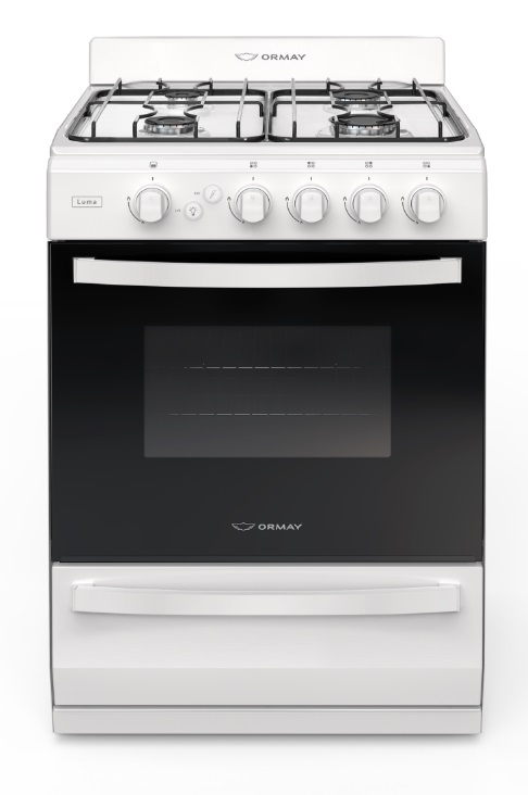 Cocina gas 4H Ormay Luma blanco con encendido