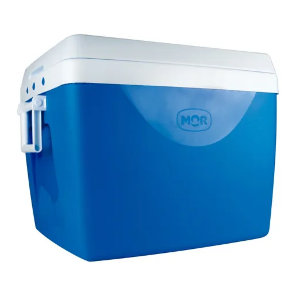 Conservadora Mor con manija 75 litros azul