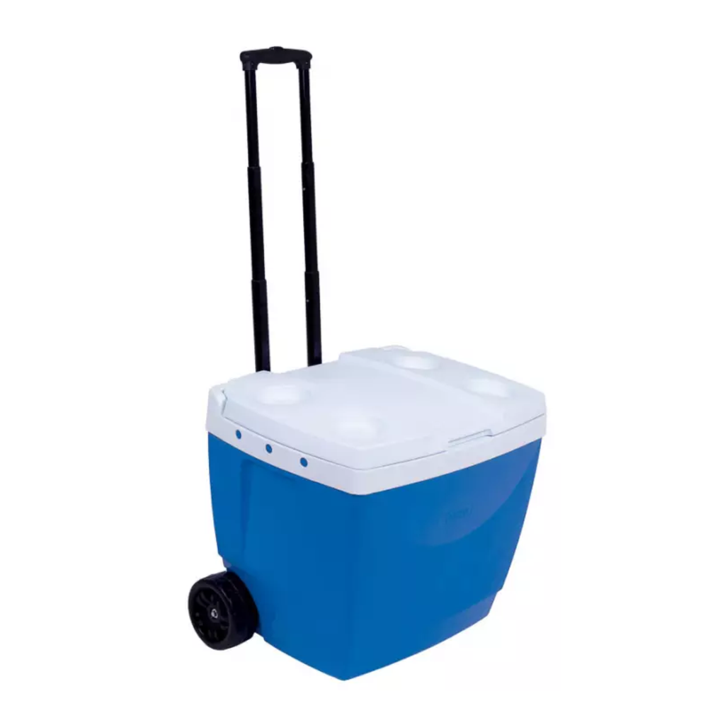 Conservadora Mor manija+rueda 42 litros azul