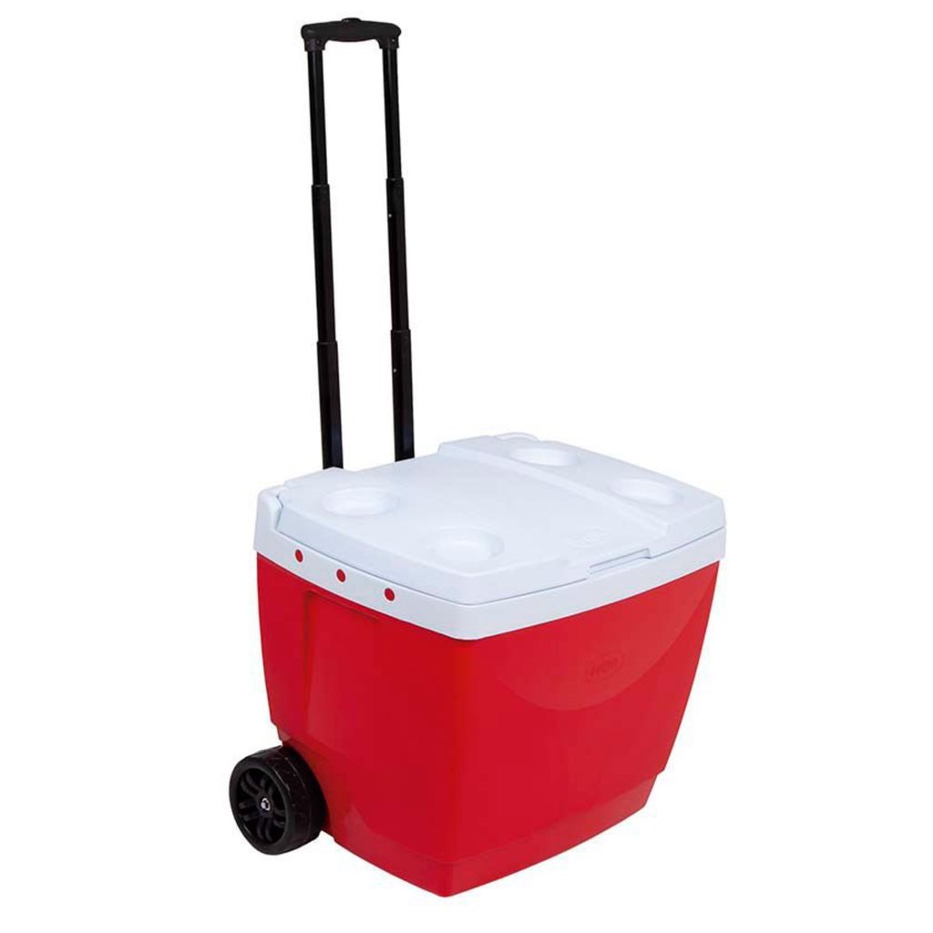 Conservadora Mor manija+rueda 42 litros rojo