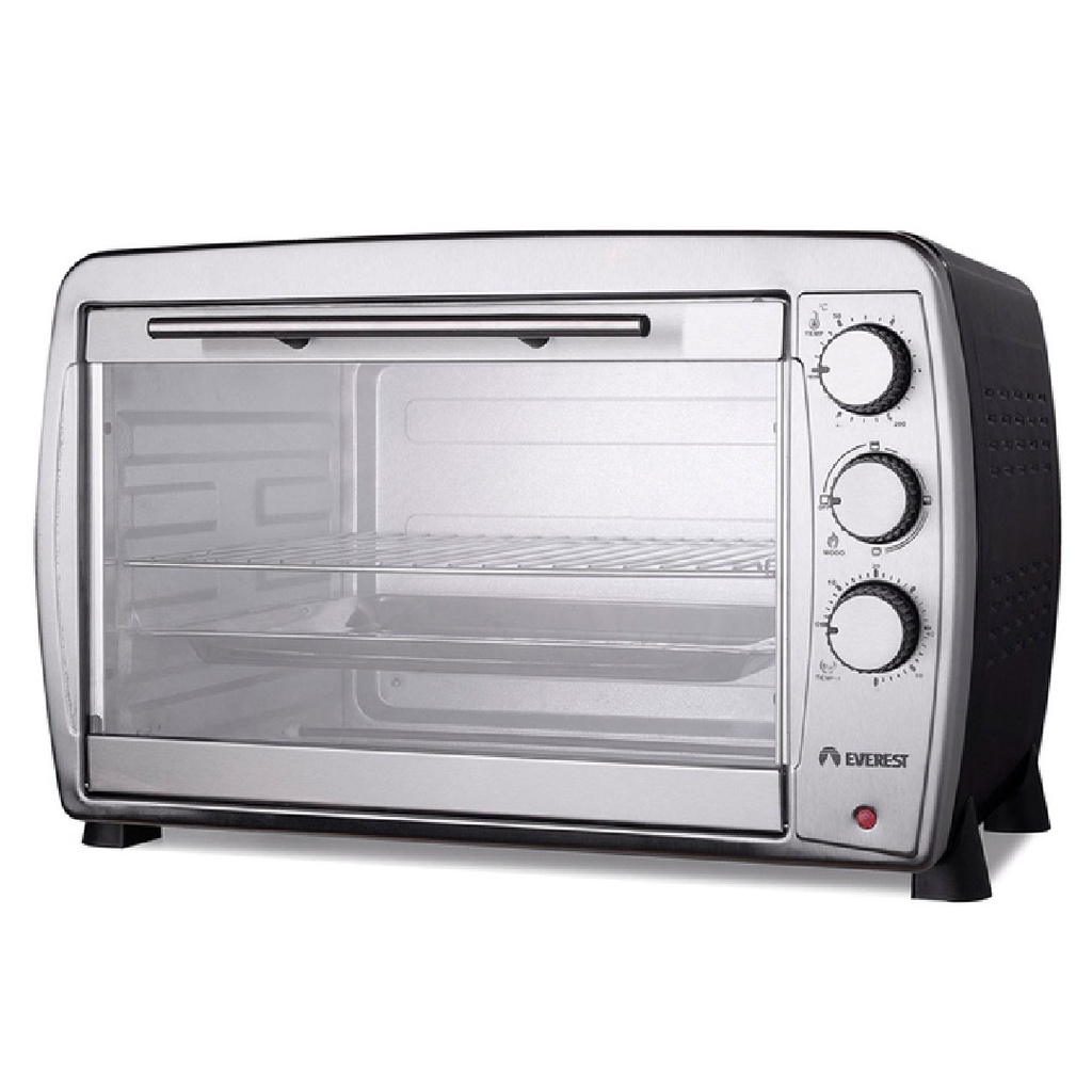 Horno elec 045lts EV-45NI Everest/inox c/negro