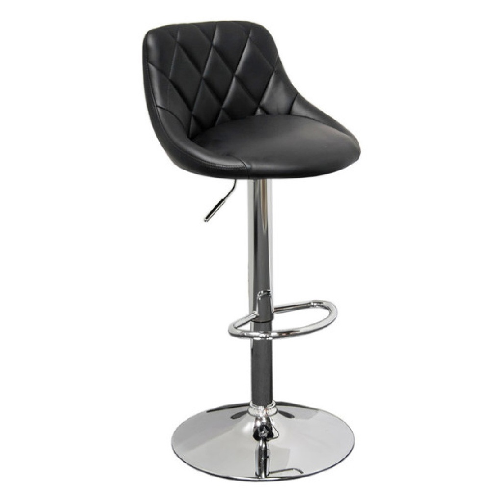 L Banqueta Delos Curtis PRBA10 cuerina negro/Art en Liquidacion con detalles 