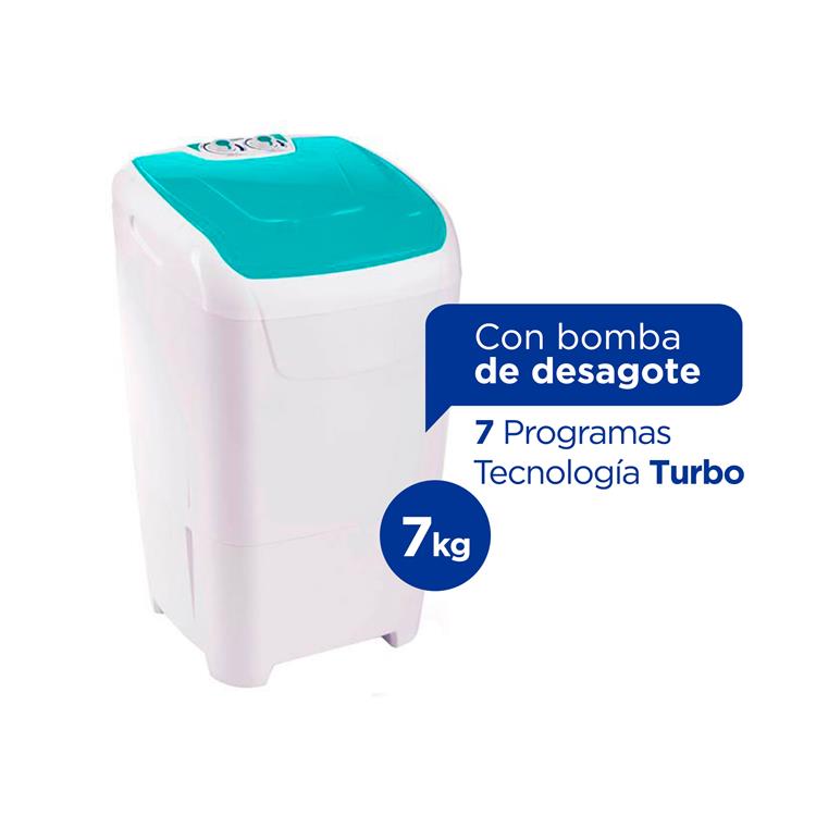 SP-Lavarropa SEMI 07kg LSC 7001 Columbia-Bl-c/desag.