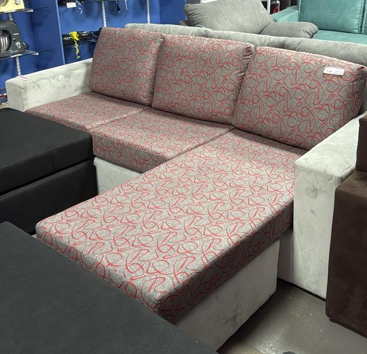 Living L LL Grecia 2+1 pana jasmine gris cod.222 +estampado cod.57