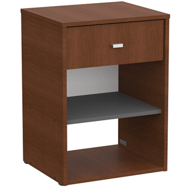 Mesa de luz Mosconi Milenial 45x61x38-2 cajones tabaco 56724 /Terminado