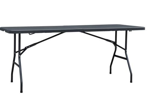 Mesa pleg 180x74 Laury caño negro 0020