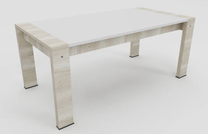 Mesa Volentiera Dynamic Blanca 90x180 pata helsinsky
