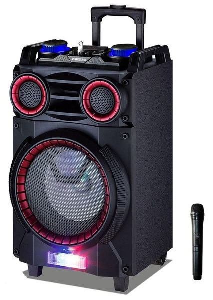 Parlante portatil Everest EV-8310 led conexion para BT/USB/SD 5500W