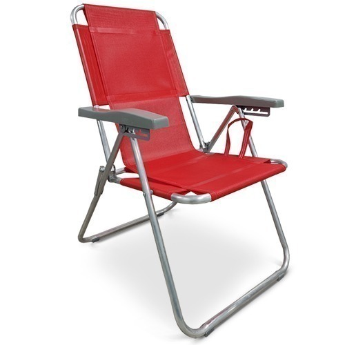 Reposera plegable 4 posiciones cod. 0220 Hilgert caño aluminio