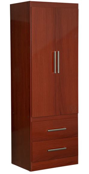 Ropero Maximo Fortalez 2P 180x062x47 caoba/Terminado
