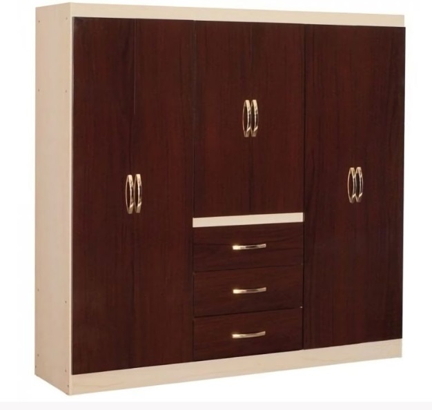 Ropero Maximo Fortaleza 6P 185x180x47 choco maple 56004/con armado en domicilio local