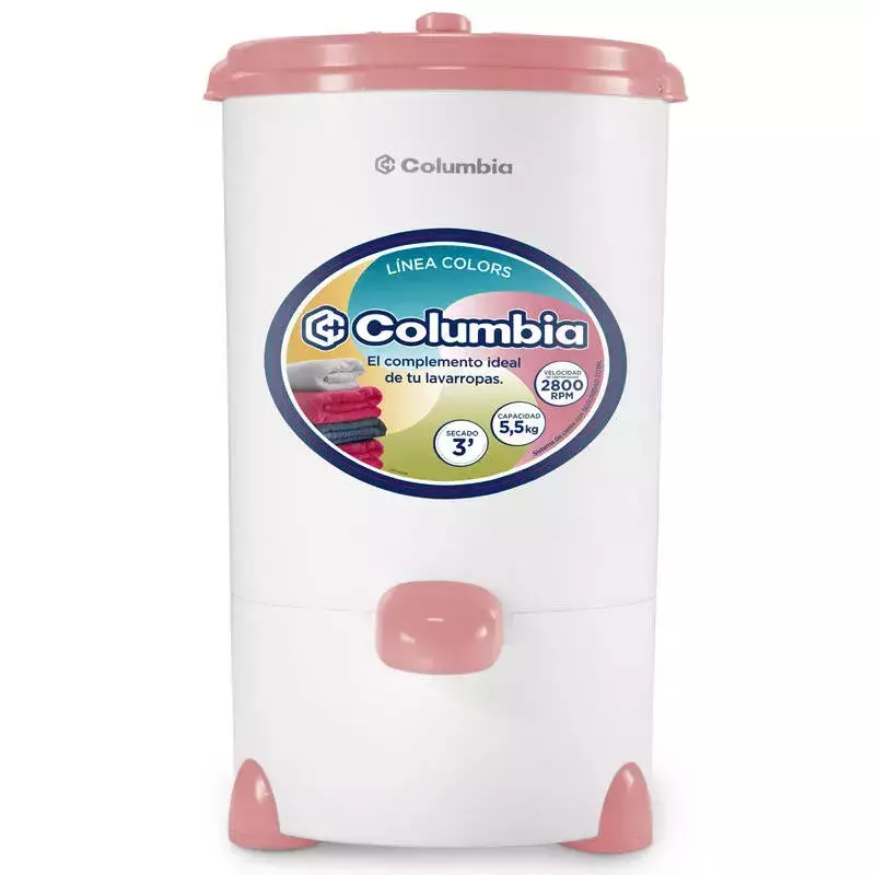 Secarropa 5.5kg HTS 5501 rosa Columbia- 2800RPM