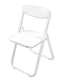 Silla plastica plegable Anatomica Hilgert - roja cod. 0320