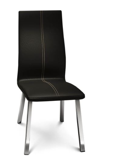 Silla Volentiera Bari cromadas chocolate- ptas crom