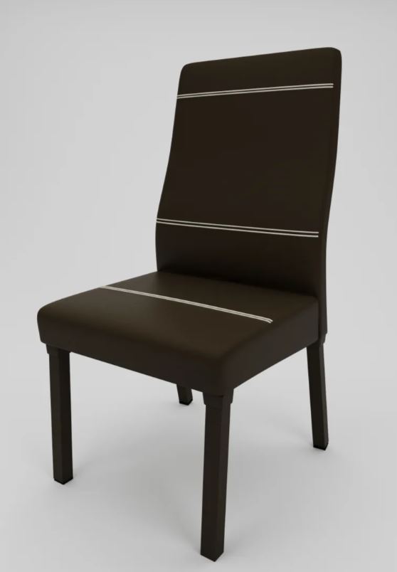 Silla Volentiera Kendor  Cuerina Chocolate 
