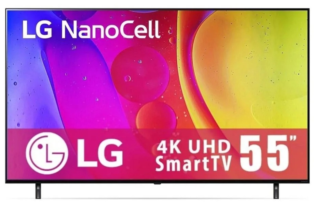 TV 55" 4K Smart LG 55NANO80SQA LG - negro