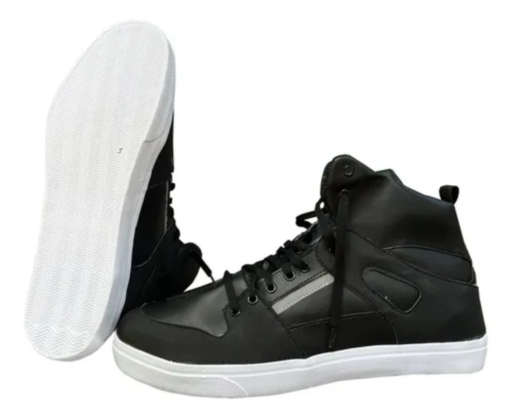 Zapatilla Vertigo T40  C/C Eco cuero-neg ZN