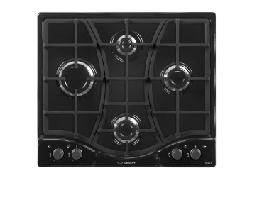 Anafe a gas 4h Ormay TECNO N negro con encendido Gourmet 