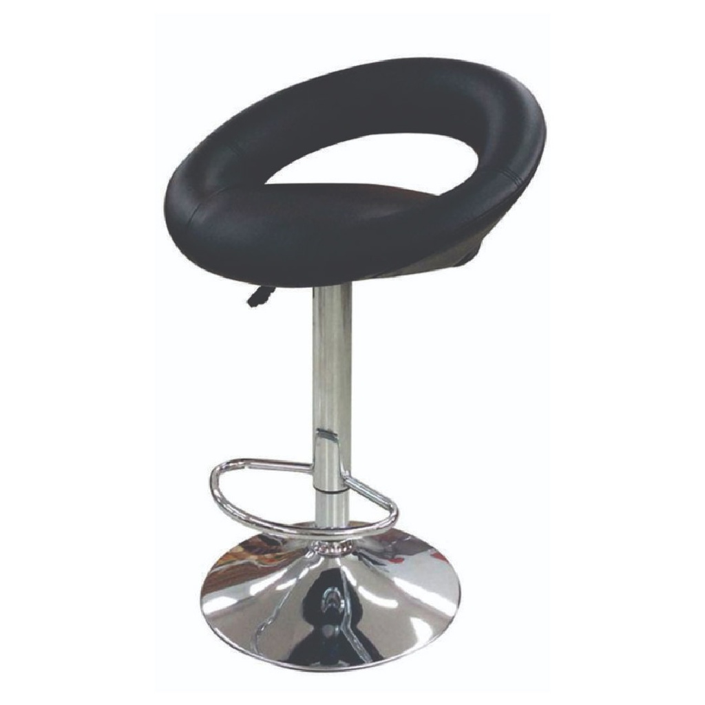 Banqueta Delos Bogart PRBA04W cuerina  negra