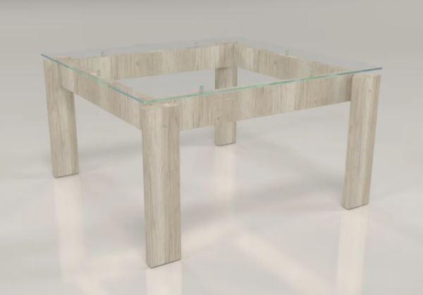Mesa Volentiera Vitro Helsinsk 90x180 Tapa vidrio