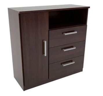 Comoda Mosconi Milenial 90x91x38 wengue 56806 /Terminado 