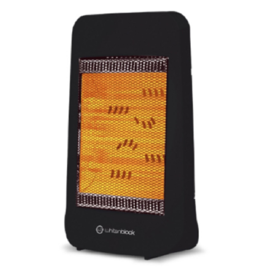 Estufa 1400w Whitenblack 3 velas 2 niveles de potencia negro