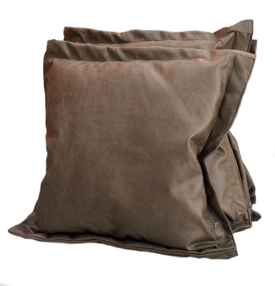 PS-Almohada Decorativas Combo X4 Cuerotex-45x45 MARRON