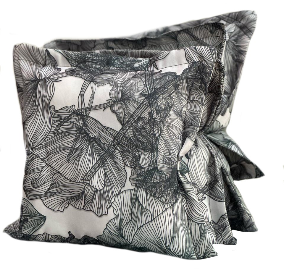Almohada Decorativa Combo X4  - 45x45 Formas GRIS-BLANCO 