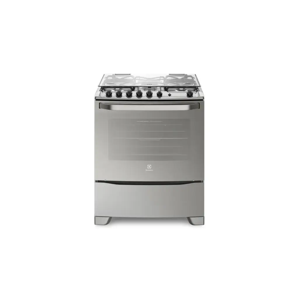 Cocina gas 5H Electrolux 76GSR Acero c/enc  