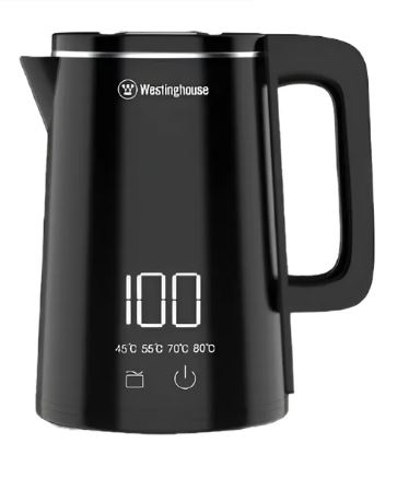 Jarra elec 1.8L WH-PE15006 Digital Pagado Auto. Westinghouse-negra