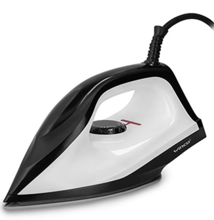 Plancha seca 1000W W35 Winco  - negra/blanca