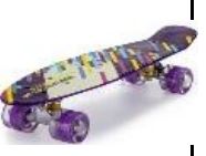 Juguete Patineta Penny board R luminosas-5001b latapy