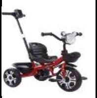 Juguete triciclo c/doble canasto y luz delantera 4002 latapy