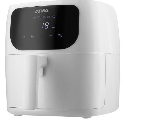 Freidora aire 6,5L Digital 1300W FR60ARWP-Atma blco con 6 funsiones- blco