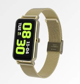 Reloj Q2 Gold + malla Quantum Bands 16mm-mate green de regalo