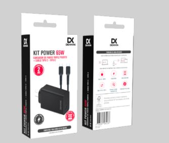 Cargador 65W + Cable USB kit dekkin ACC-KI-073