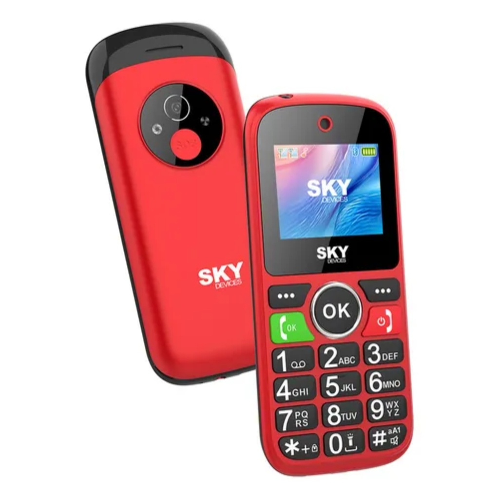 Celular Sky F4C 4G Camara 0.08MP-Red/n