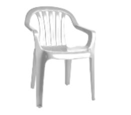 Sillon plastica Avelino Super Reforzada- blanco