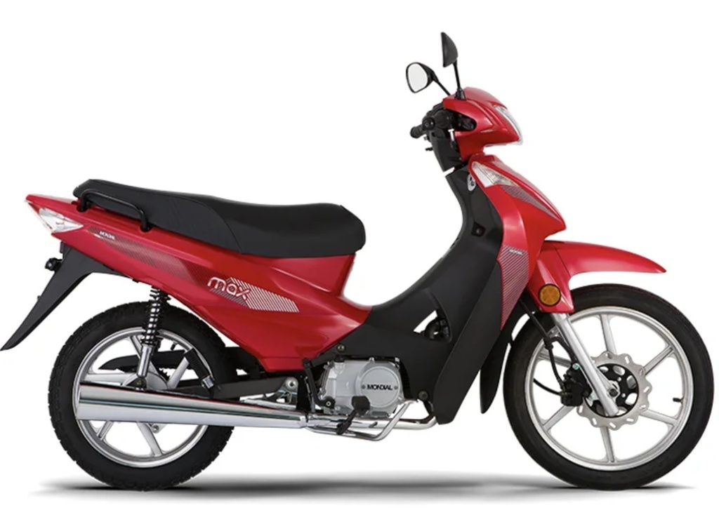 L Moto 110 MAX A/D LD CUB Mondial rojo/Art en Liquidacion con detalles 