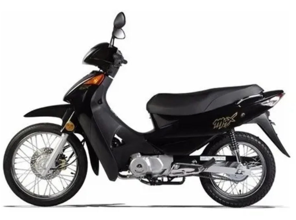 L Moto 110 MAX A/D LD CUB Mondial -negra/Art en Liquidacion con detalles