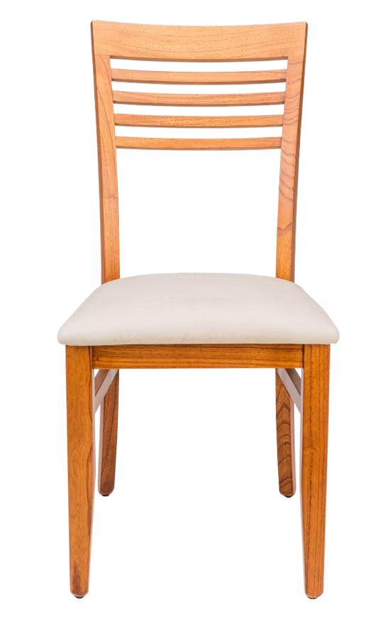 Silla Guyen Dima S116 Paraiso lustre Nogal Tapizado Ebano