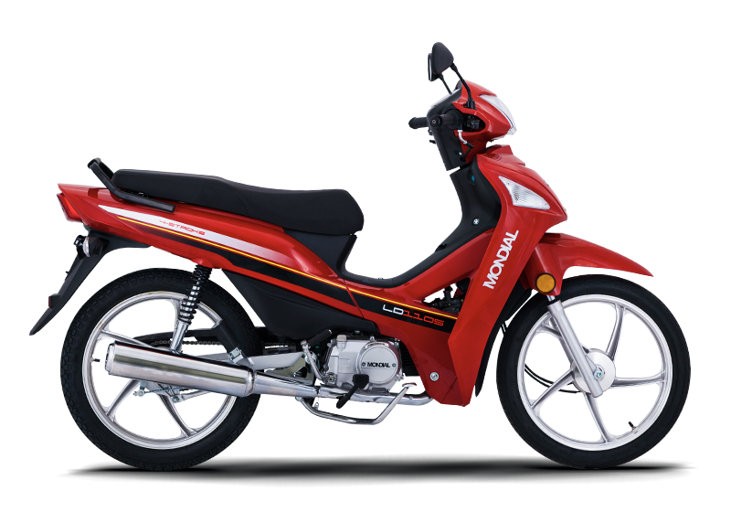 Moto 110 S AT L/D CUB Mondial -rojo
