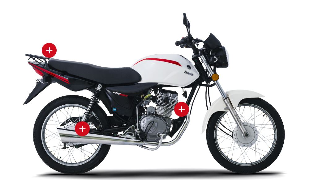 Moto 150 ZAN-RX Z7 RT zanella street-blanco